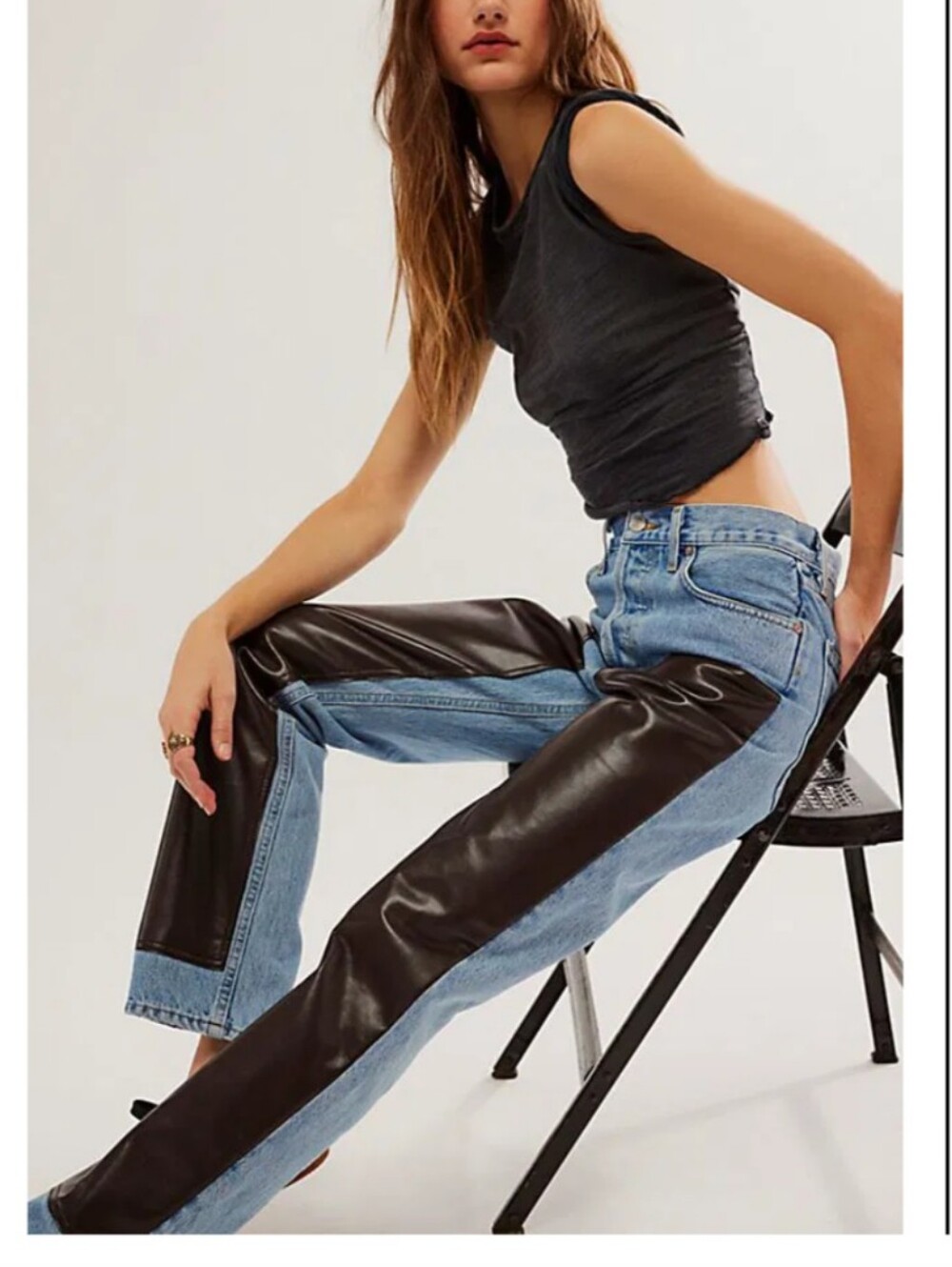 Agolde Ryder Straigh Let High Waisted Button Fly Jeans Nwt
